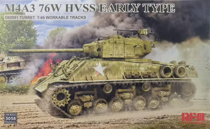 Rye Field Model 1/35 M4A3 76(W) HVSS Sherman Early 5058